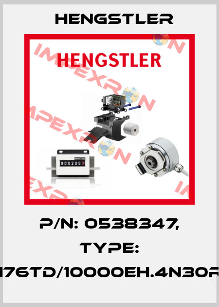 p/n: 0538347, Type: RI76TD/10000EH.4N30RF Hengstler