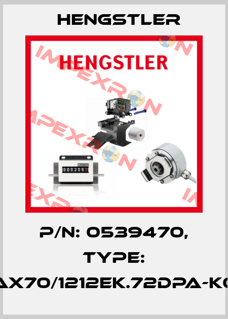 p/n: 0539470, Type: AX70/1212EK.72DPA-K0 Hengstler