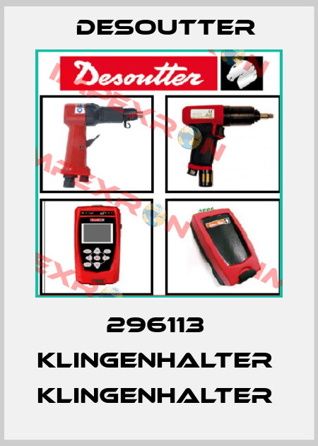 296113  KLINGENHALTER  KLINGENHALTER  Desoutter