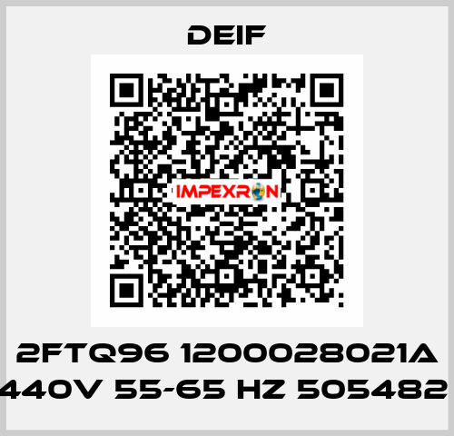 2FTQ96 1200028021A 440V 55-65 HZ 505482  Deif