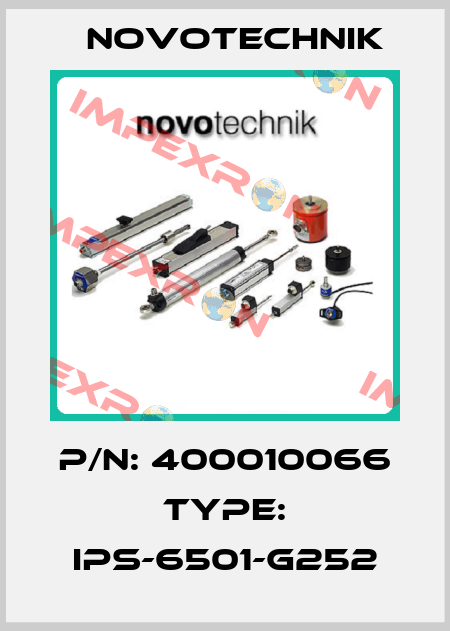 P/N: 400010066 Type: IPS-6501-G252 Novotechnik