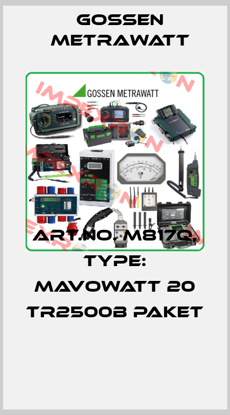 Art.No. M817Q, Type: MAVOWATT 20 TR2500B Paket  Gossen Metrawatt