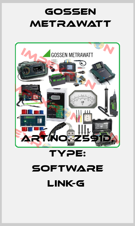 Art.No. Z591D, Type: Software LINK-G  Gossen Metrawatt