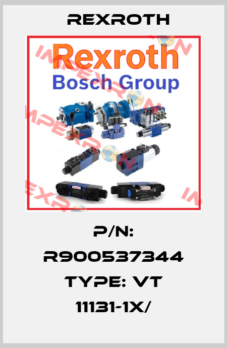 P/N: R900537344 Type: VT 11131-1X/ Rexroth