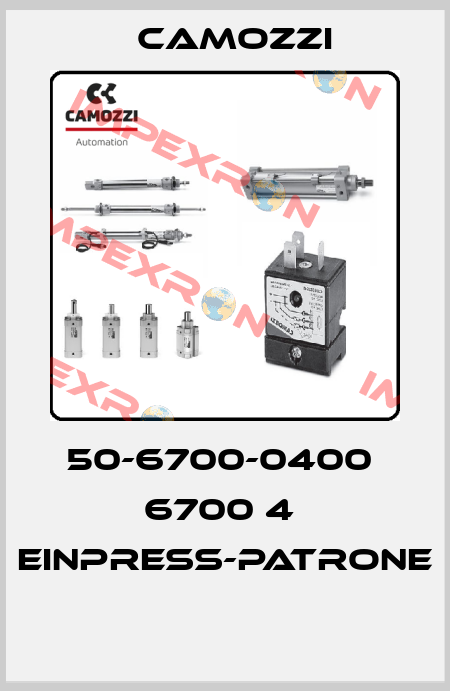 50-6700-0400  6700 4  EINPRESS-PATRONE  Camozzi