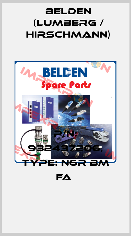 P/N: 932437206, Type: N6R BM FA  Belden (Lumberg / Hirschmann)