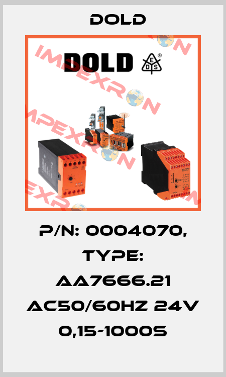 p/n: 0004070, Type: AA7666.21 AC50/60HZ 24V 0,15-1000S Dold