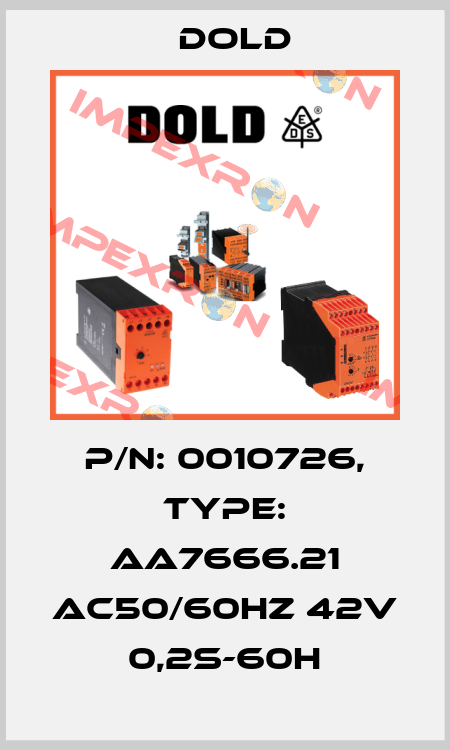 p/n: 0010726, Type: AA7666.21 AC50/60HZ 42V 0,2S-60H Dold