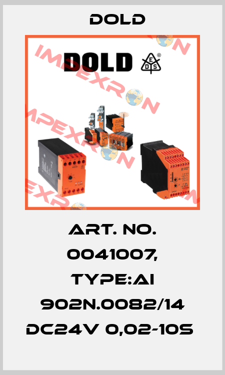 Art. No. 0041007, Type:AI 902N.0082/14 DC24V 0,02-10S  Dold