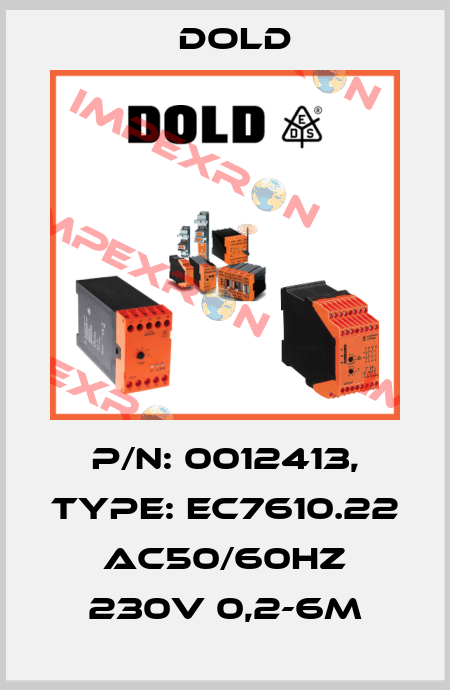 p/n: 0012413, Type: EC7610.22 AC50/60HZ 230V 0,2-6M Dold