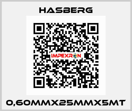 0,60MMX25MMX5MT Hasberg