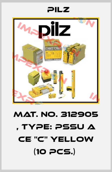 Mat. No. 312905 , Type: PSSu A CE "C" yellow (10 pcs.)  Pilz
