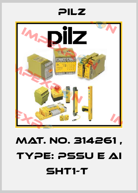 Mat. No. 314261 , Type: PSSu E AI SHT1-T  Pilz