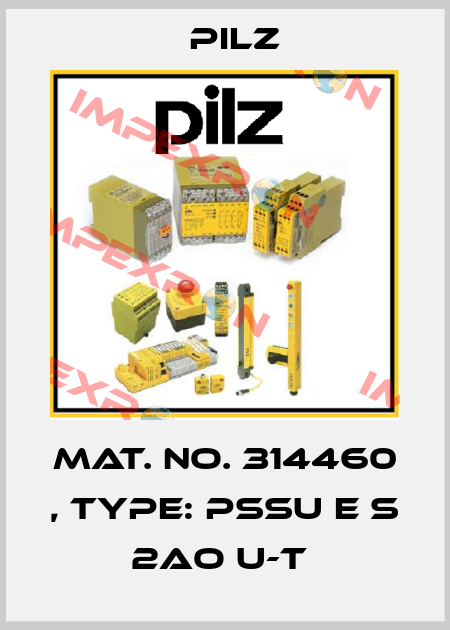 Mat. No. 314460 , Type: PSSu E S 2AO U-T  Pilz