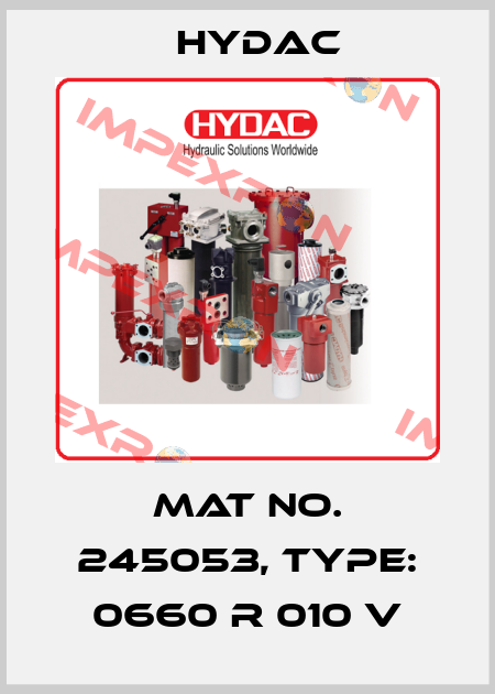 Mat No. 245053, Type: 0660 R 010 V Hydac