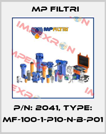 P/N: 2041, Type: MF-100-1-P10-N-B-P01 MP Filtri