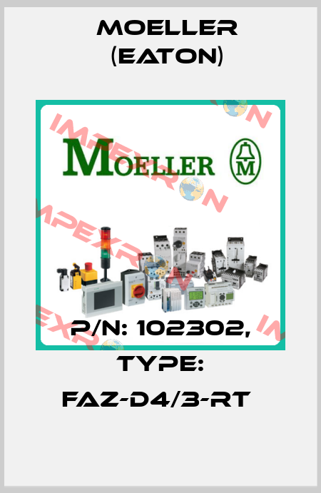P/N: 102302, Type: FAZ-D4/3-RT  Moeller (Eaton)