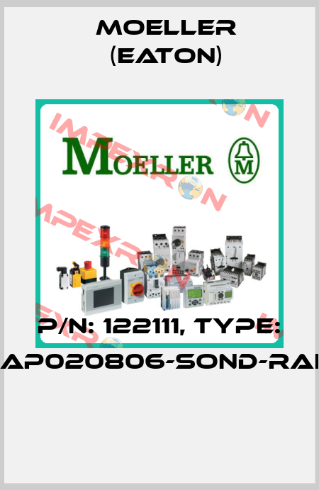 P/N: 122111, Type: XAP020806-SOND-RAL*  Moeller (Eaton)