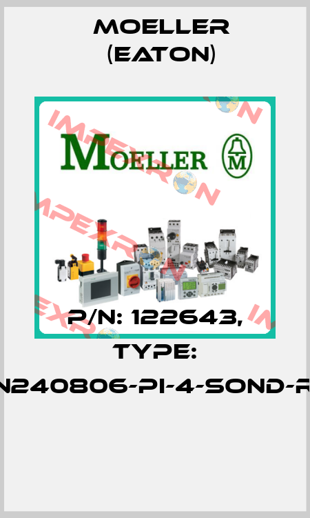 P/N: 122643, Type: XMN240806-PI-4-SOND-RAL*  Moeller (Eaton)