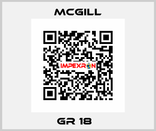 GR 18   McGill