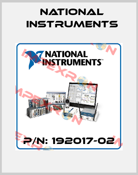 P/N: 192017-02 National Instruments