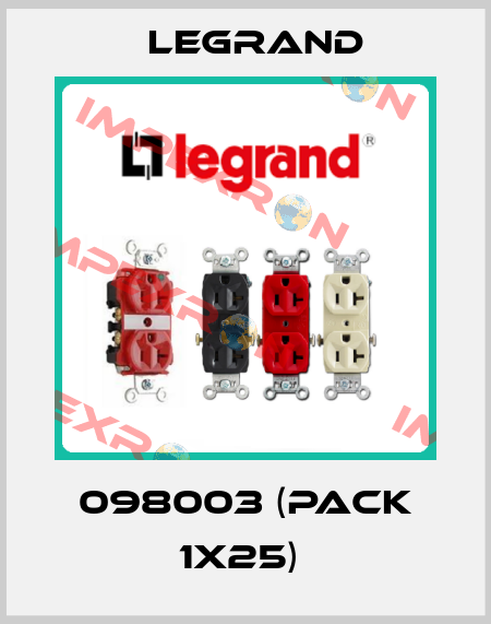 098003 (pack 1x25)  Legrand