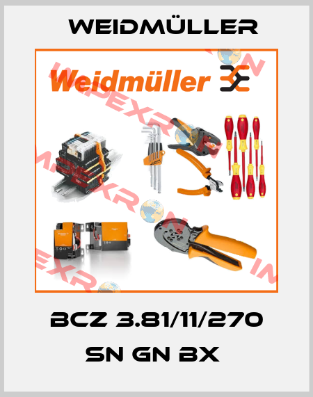 BCZ 3.81/11/270 SN GN BX  Weidmüller