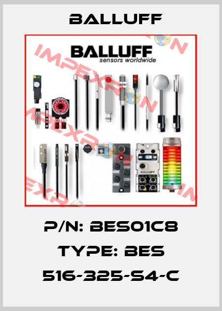P/N: BES01C8 Type: BES 516-325-S4-C Balluff