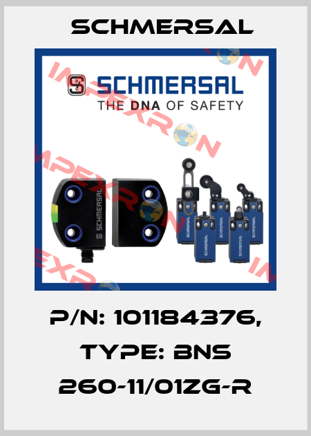 p/n: 101184376, Type: BNS 260-11/01ZG-R Schmersal