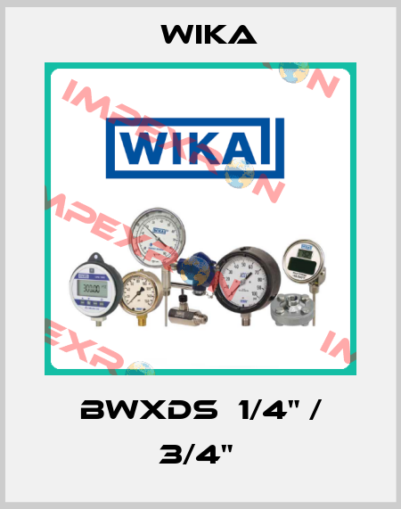 BWXDS  1/4" / 3/4"  Wika