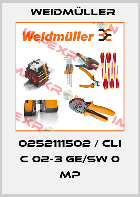 0252111502 / CLI C 02-3 GE/SW 0 MP Weidmüller