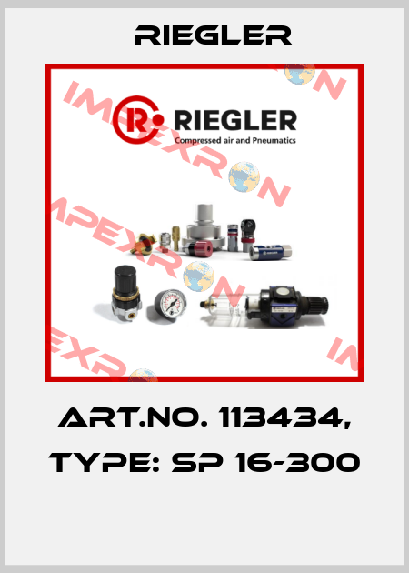 Art.No. 113434, Type: SP 16-300  Riegler