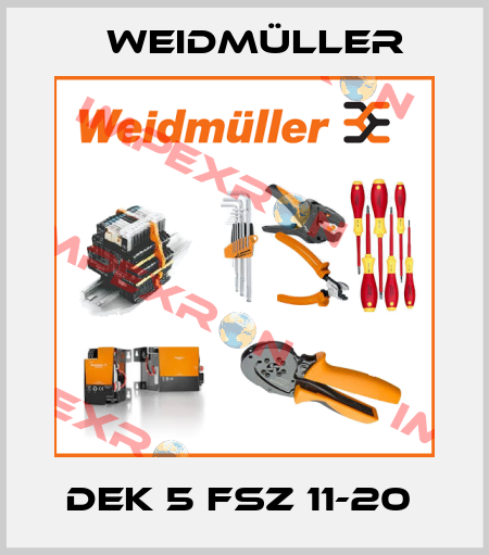DEK 5 FSZ 11-20  Weidmüller