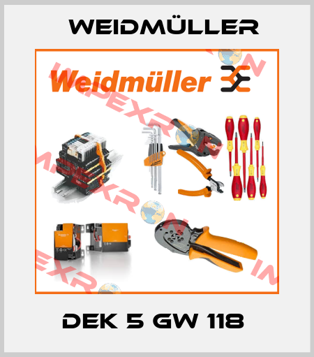 DEK 5 GW 118  Weidmüller