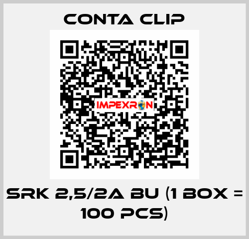 SRK 2,5/2A BU (1 box = 100 pcs) Conta Clip