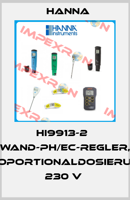HI9913-2   WAND-PH/EC-REGLER, PROPORTIONALDOSIERUNG, 230 V  Hanna