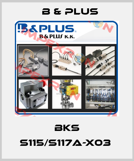 BKS S115/S117A-X03  B & PLUS