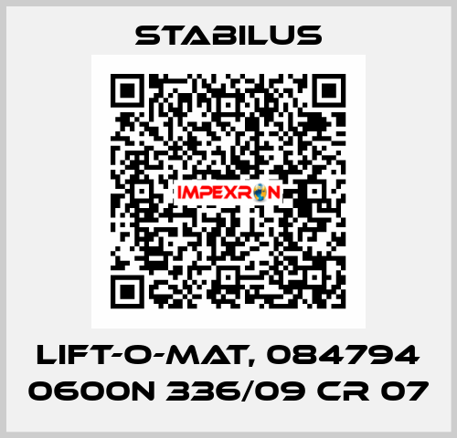 LIFT-O-MAT, 084794 0600N 336/09 CR 07 Stabilus