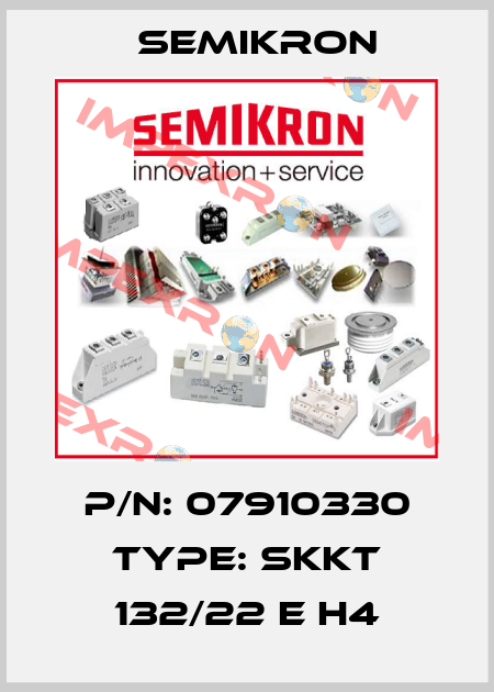 P/N: 07910330 Type: SKKT 132/22 E H4 Semikron