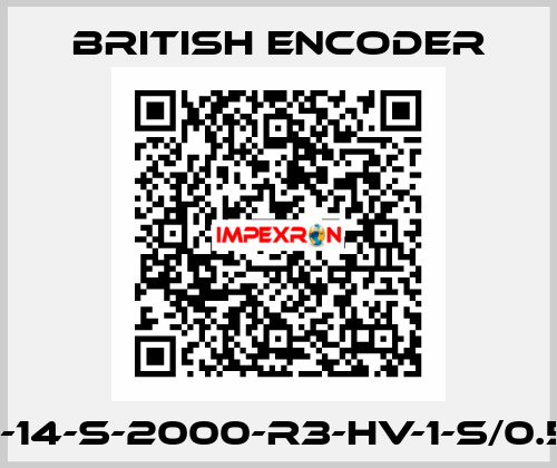 260-N-B-14-S-2000-R3-HV-1-S/0.5-SF-4-N British Encoder