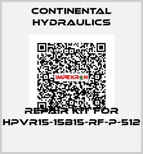 Repair kit for HPVR15-15B15-RF-P-512 Continental Hydraulics