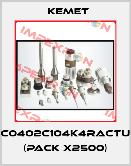 C0402C104K4RACTU (pack x2500) Kemet