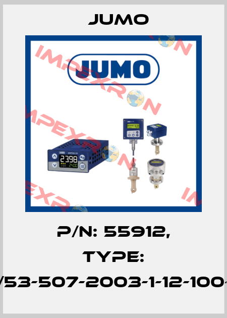 p/n: 55912, Type: 902006/53-507-2003-1-12-100-815/000 Jumo