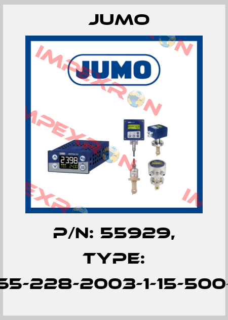 p/n: 55929, Type: 902006/65-228-2003-1-15-500-668/000 Jumo
