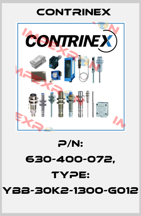 p/n: 630-400-072, Type: YBB-30K2-1300-G012 Contrinex