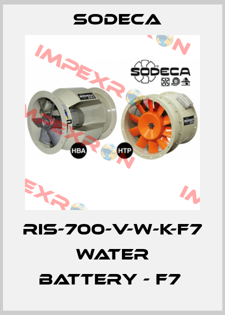RIS-700-V-W-K-F7  WATER BATTERY - F7  Sodeca