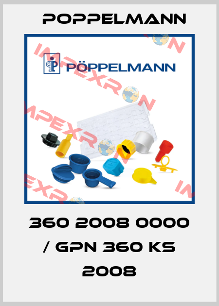360 2008 0000 / GPN 360 KS 2008 Poppelmann