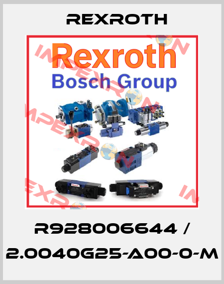 R928006644 / 2.0040G25-A00-0-M Rexroth