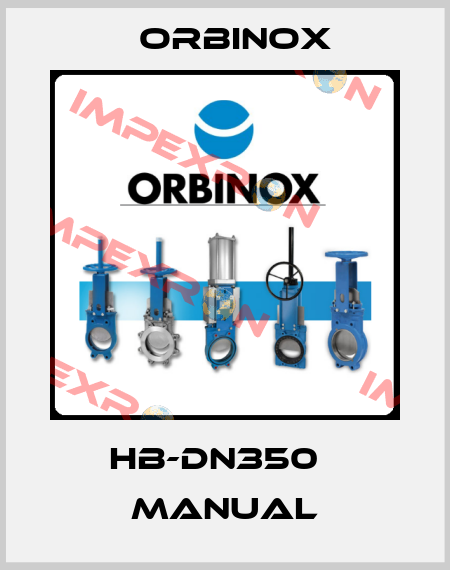HB-DN350   MANUAL Orbinox