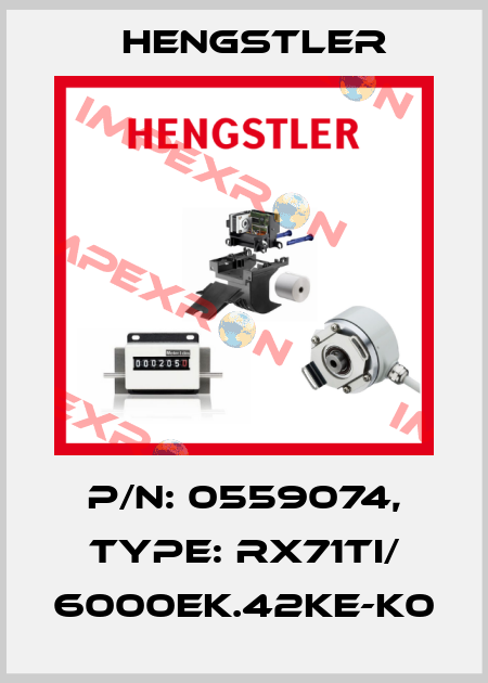 p/n: 0559074, Type: RX71TI/ 6000EK.42KE-K0 Hengstler